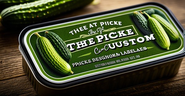 L'art de concevoir des étiquettes cornichon sur mesure